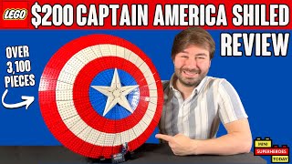 YouTube Thumbnail REVIEW: $200 LEGO Captain America Shield Set 76262