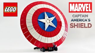 YouTube Thumbnail LEGO Marvel Captain Americas Schild (76262) - Speed build