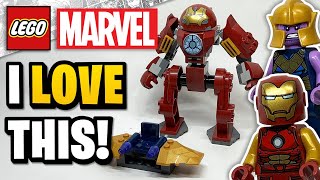 YouTube Thumbnail LEGO Marvel Iron Man Hulkbuster vs Thanos (76263) - 2023 EARLY Set Review