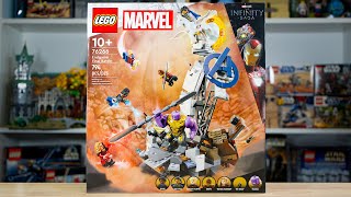 YouTube Thumbnail LEGO Marvel 76266 ENDGAME FINAL BATTLE Review! (2023)