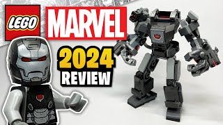 YouTube Thumbnail LEGO Marvel War Machine Mech Armour (76277) - EARLY 2024 Set Review