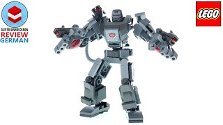 YouTube Thumbnail LEGO Marvel 76277 War Machine Mech Review Deutsch