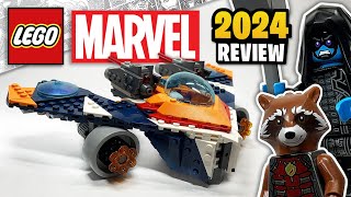 YouTube Thumbnail LEGO Marvel Rocket&#39;s Warbird vs. Ronan (76278) - EARLY 2024 Set Review