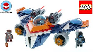YouTube Thumbnail LEGO Marvel 76278 Rocket&#39;s Warbird vs. Ronan Speed Build Review