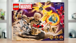 YouTube Thumbnail LEGO Marvel 76280 SPIDER-MAN VS. SANDMAN: FINAL BATTLE Review! (2024)