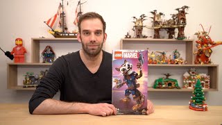 YouTube Thumbnail Bauen mit Spezi: Lego Marvel Super Heroes 76282 Rocket &amp; Baby Groot - Neuheit 2024
