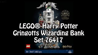 YouTube Thumbnail Los geht die wilde Fahrt: LEGO Gringotts Wizarding Bank (Harry Potter 76417)-Klemmbausteinlyrik News