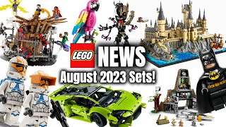 YouTube Thumbnail Komplettes LEGO Hogwarts, nächste Ideas Sets, Spiderman, Sonic &amp; mehr! | Bilder August 2023!