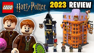 YouTube Thumbnail LEGO Harry Potter Diagon Alley: Weasley&#39;s Wizard Wheezes (76422) - 2023 Set Review &amp; Comparison