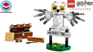 YouTube Thumbnail LEGO Harry Potter 76425 Hedwig at 4 Privet Drive – LEGO Speed Build Review