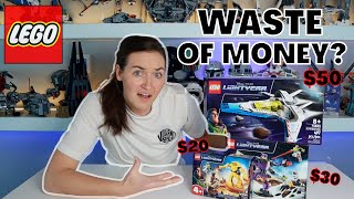 YouTube Thumbnail Disney Pixar Lightyear XL-15 Spaceship, Zurg &amp; Zyclops! LEGO Build &amp; Review!