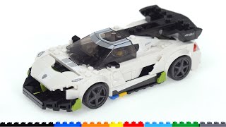 YouTube Thumbnail LEGO Speed Champions Koenigsegg Jesko 76900 review! Much better than in pictures