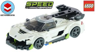 YouTube Thumbnail LEGO Speed Champions 76900 Koenigsegg Jesko - Lego Speed Build Review