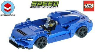 YouTube Thumbnail LEGO Speed Champions 76902 McLaren Elva - LEGO Speed Build Review