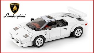 YouTube Thumbnail LEGO Speed Champions 76908 Lamborghini Countach Speed Build for Collectors - Brick Builder