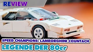 YouTube Thumbnail Legende der 80er: Lamborghini Countach LEGO® Speed Champions 76908 im Review