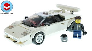 YouTube Thumbnail LEGO Speed Champions 76908 Lamborghini Countach - LEGO Speed Build Review