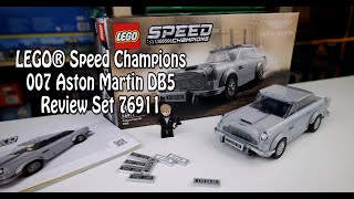 YouTube Thumbnail Review LEGO 007 Aston Martin DB5  (Speed Champions Set 76911)