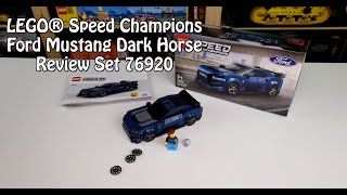 YouTube Thumbnail Review LEGO Ford Mustang Dark Horse (Speed Champions Set 76920)