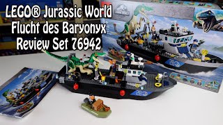 YouTube Thumbnail Überraschend: LEGO Flucht des Baryonyx (Jurassic World Set 76942)