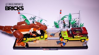 YouTube Thumbnail Lego Jurassic Park 76956 T. Rex Breakout Speed Build