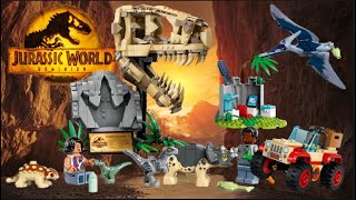 YouTube Thumbnail LEGO Jurassic World 2024 New Sets (LEGO 76963,76964)