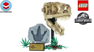 YouTube Thumbnail LEGO Jurassic World 76964 Dinosaur Fossils: T. rex Skull – LEGO Speed Build Review