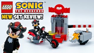 YouTube Thumbnail Shadow the Hedgehog Escape Review! NEW LEGO Sonic the Hedgehog Set 76995