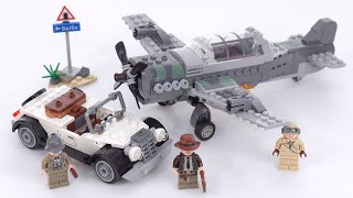 YouTube Thumbnail LEGO Indiana Jones Fighter Plane Chase 77012 review! One good deal, with one awful sticker