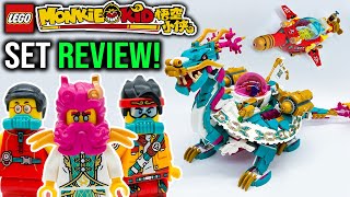 YouTube Thumbnail Dragon of the East Review! LEGO Monkie Kid Set 80037