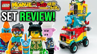 YouTube Thumbnail Monkie Kid&#39;s Team Van Review! LEGO Monkie Kid Set 80038