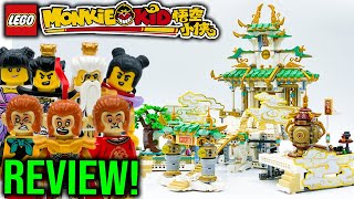 YouTube Thumbnail The Heavenly Realms Review! LEGO Monkie Kid Set 80039