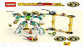 YouTube Thumbnail LEGO instructions - Monkie Kid - 80053 - Mei&#39;s Dragon Mech