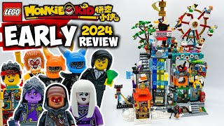 YouTube Thumbnail Megapolis City 5th Anniversary EARLY 2024 Review! LEGO Monkie Kid Set 80054