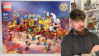 YouTube Thumbnail PARADA Z OKAZJI NOWEGO ROKU KSIĘŻYCOWEGO 🐇 LEGO 80111 RECENZJA