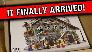 YouTube Thumbnail Lego Winter Chalet Review! Unboxing &amp; Speedbuild of Bricklink Set 910004 for Lego Winter Village