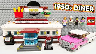 YouTube Thumbnail LEGO 1950s Diner Detailed Review! Bricklink Designer Program Set