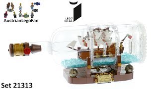 YouTube Thumbnail Lego Ideas 21313 Ship in a Bottle - Lego 21313 Speed Build