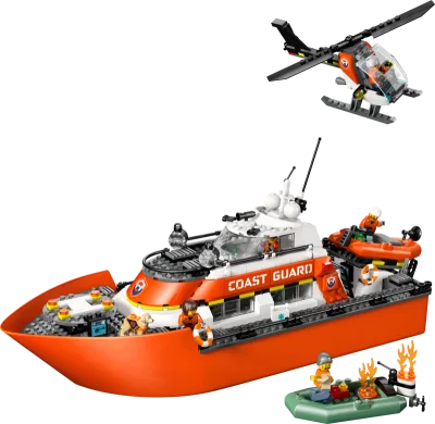 LEGO® Set 60504 - Coast Guard Rescue Boat & Helicopter