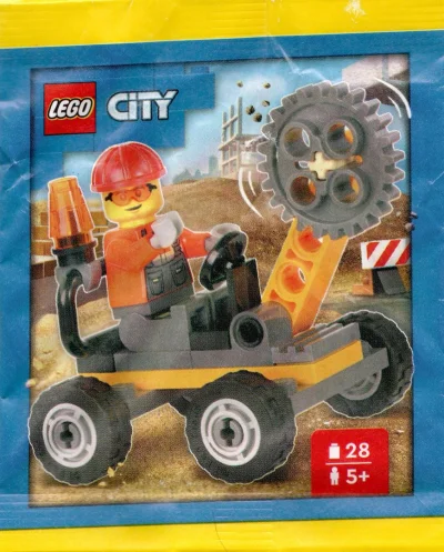 LEGO® Set 952502 - Construction Worker with Rotary Cutter