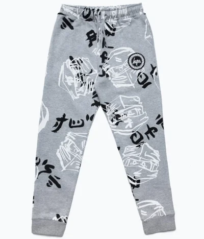 LEGO® Set 5006228 - HYPE X LEGO NINJAGO Grey Just Hype Faces Sweatpants