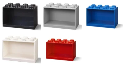 LEGO® Set 5006609 - Brick Shelf 8 Knobs (Blue)