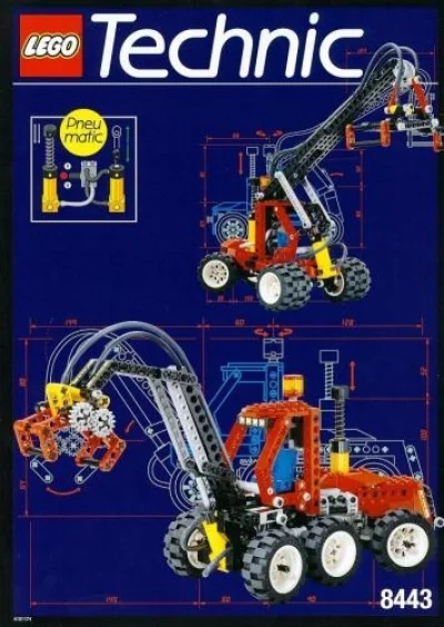 LEGO® Set 8443 - Pneumatic Log Loader / Pneumatic Logger