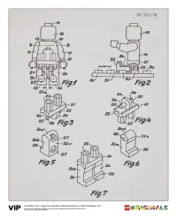 LEGO® Set 5006003 - Australian Patent LEGO Minifigure 1977