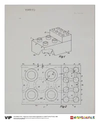 LEGO® Set 5005998 - French Patent LEGO DUPLO Brick 1968