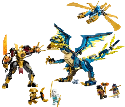 LEGO® Set 71796 - Kaiserliches Mech-Duell gegen den Elementardrachen