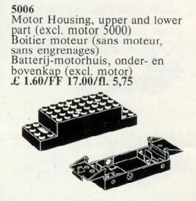 LEGO® Set 5006 - Replacement 2-Piece Battery Motor Housing