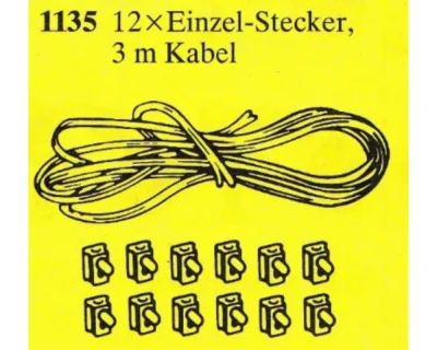 LEGO® Set 1135 - Battery Cable Kit: 12 Connectors, 3m Cable