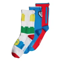 LEGO® Set HT6360 - adidas x Classic LEGO Multi-Color Socks 3 Pairs