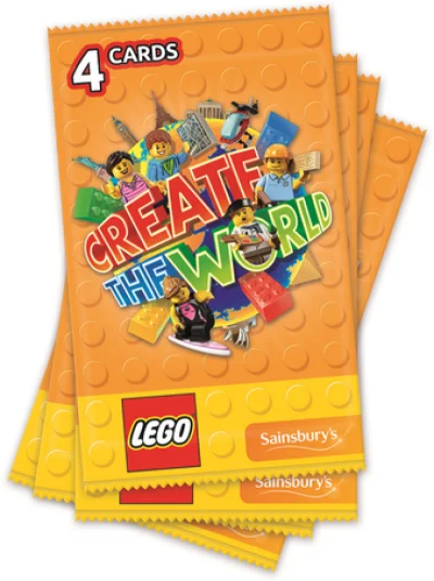 LEGO® Set VV1164 - Create the World Trading Cards - Random Pack (4 Cards)